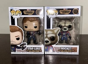 Funko Pop! Guardians of the Galaxy 3 - STAR LORD & ROCKET (1201 & 1202) - Picture 1 of 3