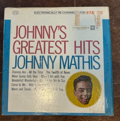 (USED) Johnny Mathis Johnny's Greatest Hits Vinyl LP Columbia VG+/VG+ - Image 1 of 2