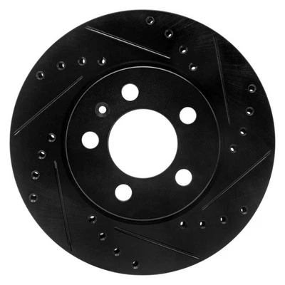 For Volkswagen Polo 03-17 Brake Rotor DFC Premium Drilled & Slotted Front Foto 1 de 4