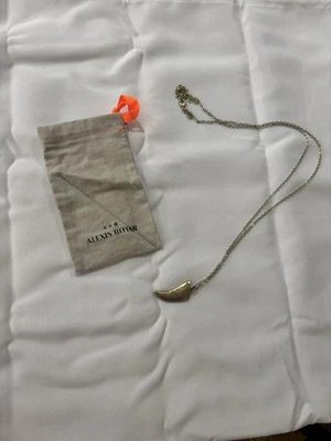 Alexis Bittar Long Pendant Necklace Gold-tone Elongated Pendant - Image 1 of 4