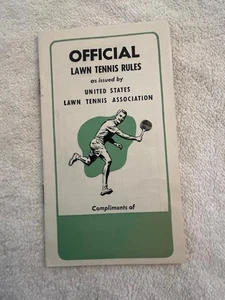 Vintage 1950s Official Lawn Tennis Rules United States Lawn Tennis Association - Picture 1 of 2