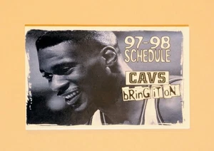 1997-98 Cleveland Cavaliers Basketball Pocket Schedule NBA Dutch Boy 🏀🏀 - Picture 1 of 2