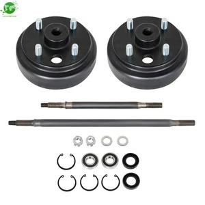 24 Spline Rear Axle And Brake Hub Drum Assembly Kit Golf Cart For EZGO 1982-Up - Bild 1 von 12