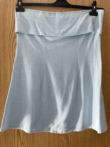 New Without Tags Baby Blue Strapless Short Mini Dress Size 12 - Picture 1 of 2