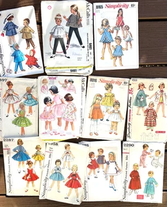 Vintage 1950s Patterns Lot of 11 Girl's Patterns Dress Robe Sundress Size 1 & 2 - Picture 1 of 6