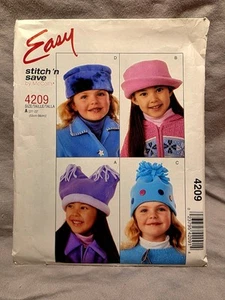 Easy Stitch 'n Save Pattern CUT #4209 Kid's Hat 21" - 22" McCall's 2003 - Picture 1 of 3