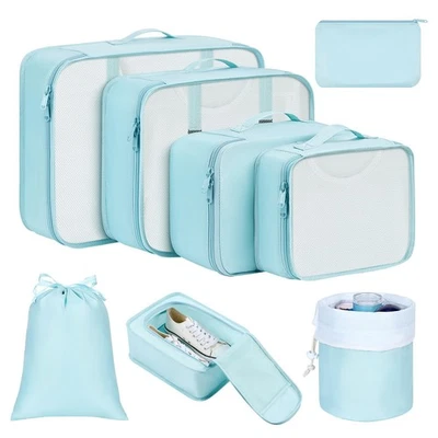 DIMJ Packing Cubes for Travel - Luggage Organizer Bags 8 Pcs Packing Cubes fo... - Image 1 of 4