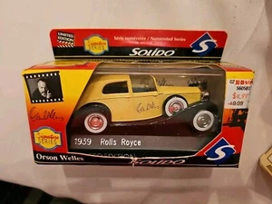 Solido Actor's Signature Series 1:43 Orson Welles Yellow 1939 Rolls Royce - MIB - Picture 1 of 6