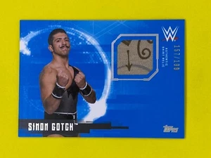 Simon Gotch WWE Topps 2017 NXT Numbered Blue Parallel Relic Wrestling Card /199 - Picture 1 of 1