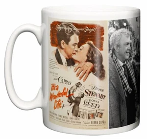 It's A Wonderful Life Classic Christmas Movie Poster & Scene 1946 Teetasse Geschenk - Bild 1 von 4