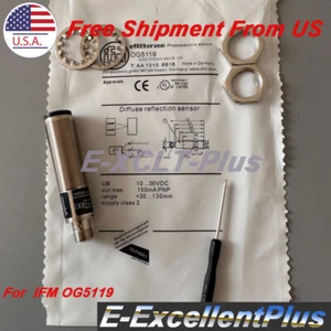Nuovo interruttore sensore di prossimità fotoelettrico per IFM Efector OG5119 10-36VDC 4 pin - Foto 1 di 9