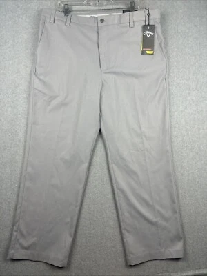 Callaway 裤子男式 40x30 灰色高尔夫性能专业旋转 3.0 轻便全新带标签 — 第 1/4 张图片