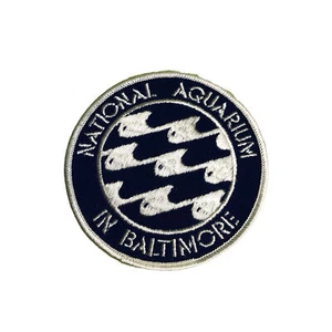 National Aquarium in Baltimore - vintage embroidered Iron on Patch NEW 4" - Picture 1 of 2