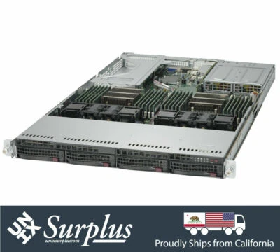 1U Server X10DRU-i+ 2x E5-2680 V3 32GB DDR4 4x 4TB SATA 4x 10GB 2x PS RAIL Kit - Image 1 of 4