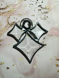 Clear Beveled Glass Sun Catcher Small Angel Shaped 3”H X 2.75”W - Picture 1 of 7