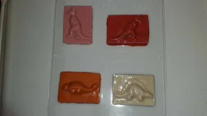 DINOSAUR ASSORTMENT CHOCOLATE MOULD  4 CAVITY  - Picture 1 of 1