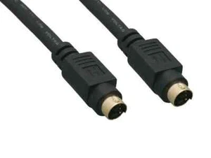 S-Video Male to Male Mini-DIN4 Cable - 6ft / 12ft / 25ft / 50ft - Picture 1 of 2