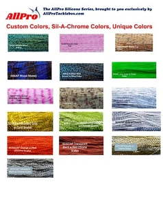 Silicone Skirt Tab, Jig Skirts, Sil-A-Chrome, Custom Colors; Free Ship over $26 - Picture 1 of 60