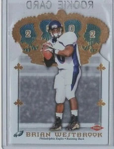 BRIAN WESTBROOK 2002 CROWN ROYALE DIE CUT ROOKIE CARD-B-WEST IS YOURS FOR $5.00! - Picture 1 of 12