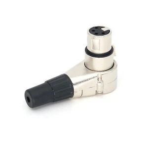 4Pin XLR Female Cable Connector for DSLR Camcorder,Silver Body,DC Power Plug - Picture 1 of 28