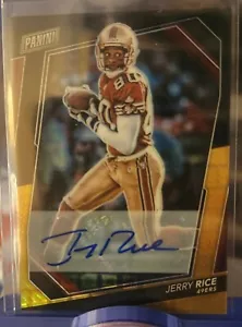 2023 Panini The National Jerry Rice Auto Black Gold Prizm 4/5 San Fran 49ers - Picture 1 of 4
