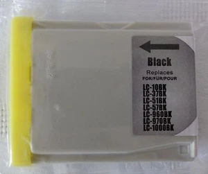 Color Tintenpatrone Black / Schwarz für Brother z.B LC1000, LC 970, LC960 - Picture 1 of 2
