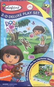 Colorforms 3-D Deluxe Play Set Dora the Explorer DORA ❤ PUPPY 2009 - Picture 1 of 2