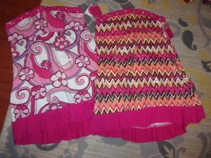NWT GIRL'S JUSTICE MULTI COLORED LONG TOPS SIZE 18 - Picture 1 of 3