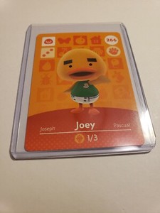 !SUPER SALE! Joey # 266 Animal Crossing Amiibo Card AUTHENTIC Series 3 NEW!!!