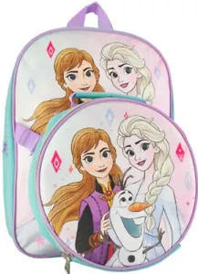 BNWT New Official Disney Frozen Backpack and Lunch Bag Set - Anna Elsa Olaf - Picture 1 of 10