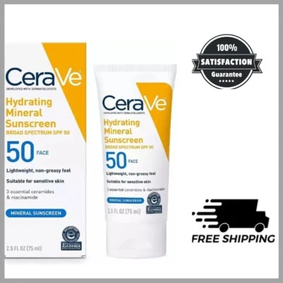 Protector Solar Hidratante 100% Mineral CeraVe SPF50 Mineral 75 ml