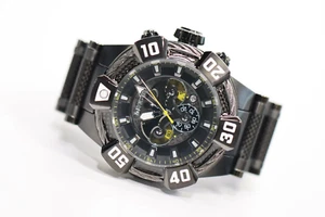 INVICTA 37872 DC COMICS BATMAN LIMITED ED BLACK CARBON FIBER CHRONO MEN S WATCH - Picture 1 of 6