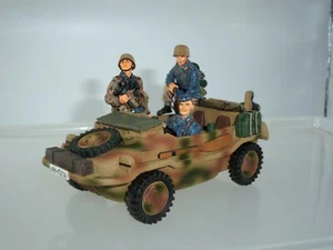 KING AND COUNTRY FJ001 GERMAN FALLSCHIRMJAGER SCHWIMWAGEN VEHICLE + CREW - Picture 1 of 4
