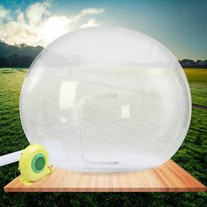 3M Inflatable Commercial Grade PVC Clear Eco Dome Camping Bubble Tent - Picture 1 of 13