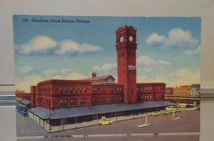 Vintage GENUINE CURTEICH C.T Curt Teich LINEN POSTCARD/1B-H2104 CHICAGO Dearborn - Picture 1 of 6