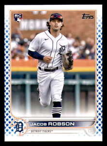 2022 Topps Blue Star 299 made 623 Jacob Robson RC - Detroit Tigers
