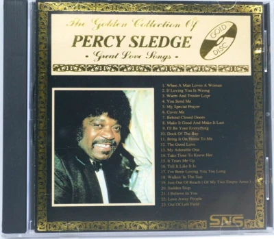 Percy Sledge : The Golden Collection - Great Love Songs CD Album - Gold Disc - Image 1 of 3