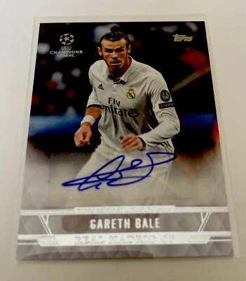Topps UEFA Champions League, Autograph,Gareth Bale,Real Madrid CF, New Mint Cond - Image 1 of 4