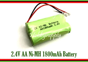 2.4V Ni-MH 1800mAh AA 2-Cell Battery Pack Universal for Cordless Home Telephone - Picture 1 of 4