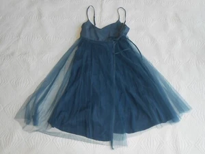 NOA NOA: Traum Kleid mit Tüll zweilagig Empire Wickel BLAU Gr. S TOP - Bild 1 von 6
