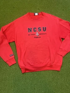 Vintage 90s Jansport NC State Wolfpack Embroidered Sweatshirt Sz M - Picture 1 of 14