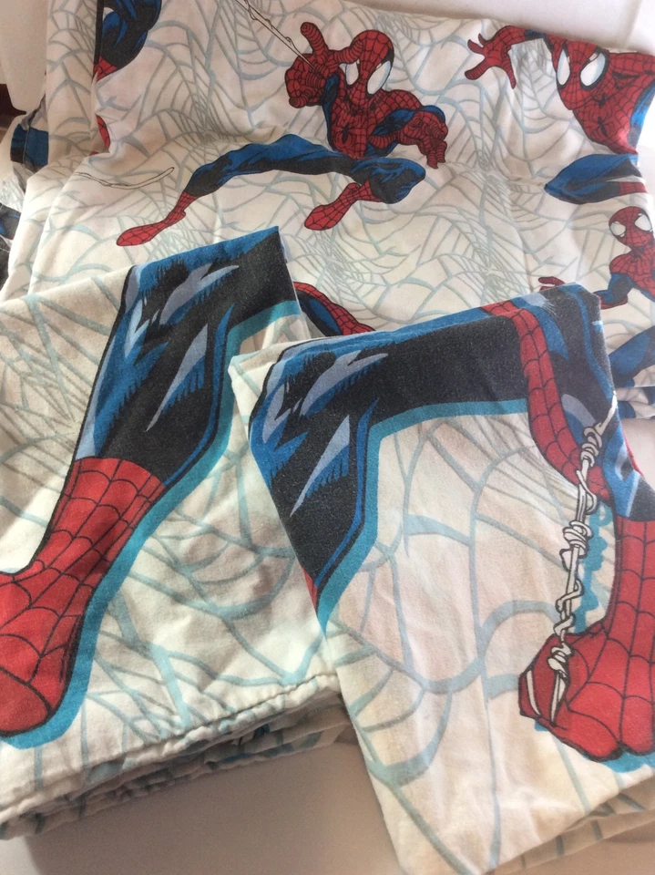 Marvel Spiderman 3 peças Lençóis planos e 2 fronhas - Imagem 1 de 1