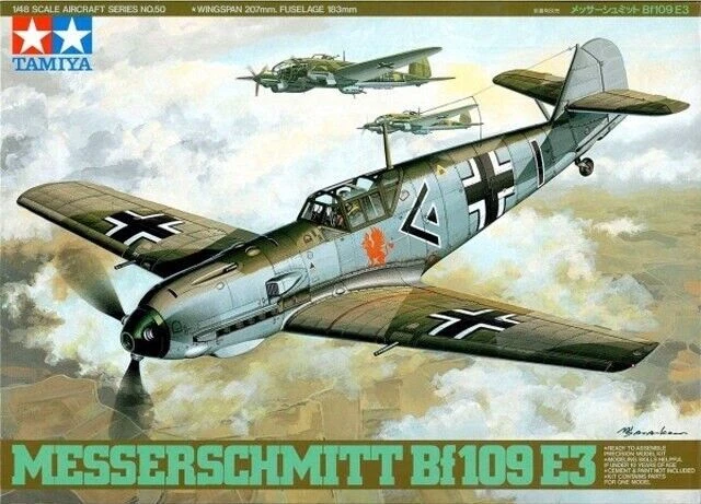 Tamiya 61050 1:48 Messerschmitt Bf109E-3 Aircraft Model