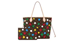 NIB Louis Vuitton x Yayoi Kusama Neverfull MM Monogram Multicolor 💯% Authentic - Picture 1 of 3