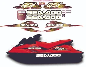 SEADOO GSX 1999 LIMITED Graphics / Decal / Sticker Kit custom RED - Picture 1 of 6