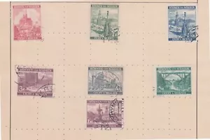 (F52-12) 1930-40 Europe Czechoslovakia mix of 7stamps value to 6K (L) - Picture 1 of 1