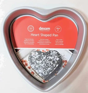Dexam Baking Cake Pan Non-Stick Heart Shaped - 20cm Very High Quality - Picture 1 of 2