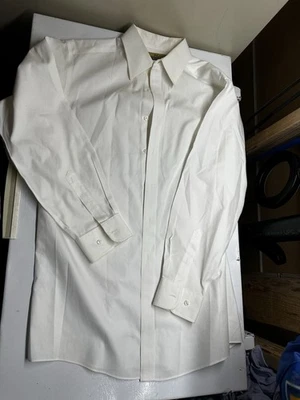 Roundtree Yorke GOLD LABEL Manga Larga Abotonada Colegial 15 1/2 33 Ajuste a Medida Foto 1 de 4