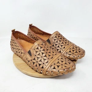Spring Step Flowerflow Zapatos Mujer 42 Marrón Cuero Tejido Plano Cómodo Sandalias - Imagen 1 de 12