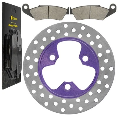 Rotor de disco de freno delantero izquierdo o derecho con pastilla para Honda TRX450R arranque 2006-09 Foto 1 de 4